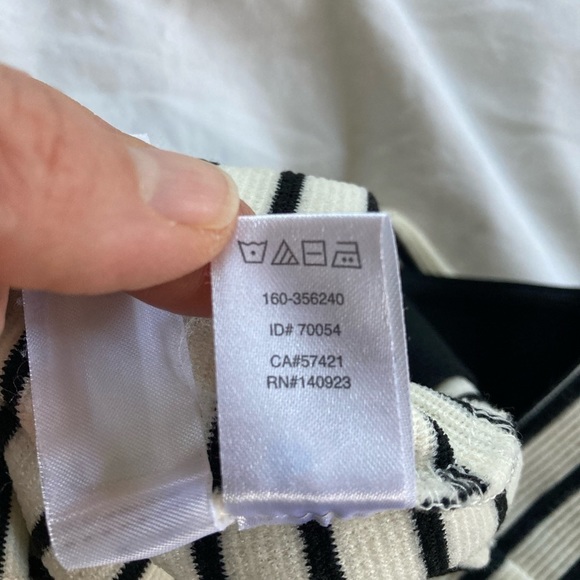 COPY - 𝅺loft striped stretch pull on skirt. Size XS - Picture 5 of 6